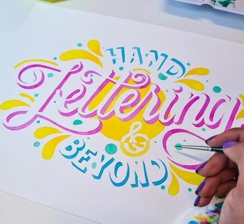 Hand Lettering and Beyond Negative Space 3D Lettering with Watercolors