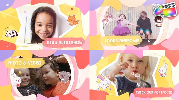 Videohive - Cartoon Kids Slideshow 37424641 - Project For Final Cut & Apple Motion