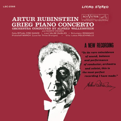 Arthur Rubinstein - Grieg Piano Concerto in A Minor, Op  16 - Schumann - Villa-Lobos - Liszt - Pr...