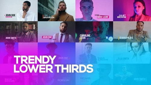 Videohive - Trendy Lower Thirds 37429749 - Project For Final Cut & Apple Motion