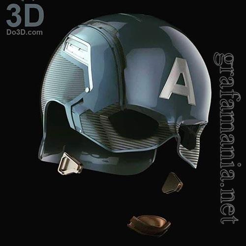 3D Print Models Captain america civil war helmet v2