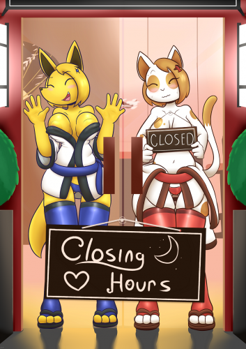 Feline-gamer - Closing Hours Porn Comic