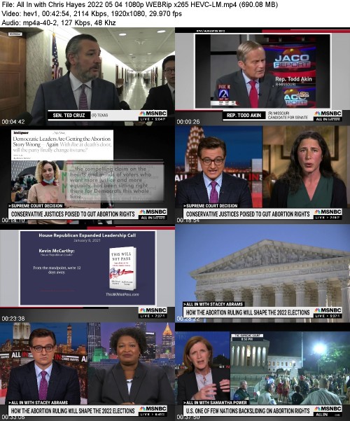 All In with Chris Hayes 2022 05 04 1080p WEBRip x265 HEVC-LM