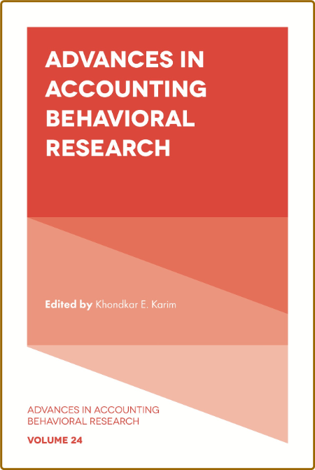 Advances in Accounting Behavioral Research -Khondkar E. Karim; 33b4422e4431223afaa1fe213dcd6cfc