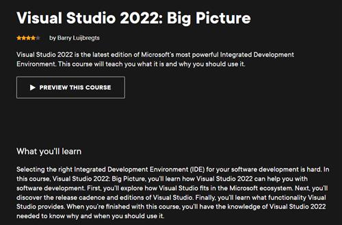 Barry Luijbregts - Visual Studio 2022: Big Picture