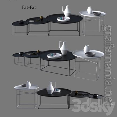 3D Models B & B Italia Maxalto Coffee Small Tables Fat Fat