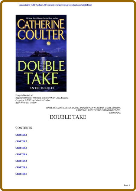 FBI 11 - Double Take -Catherine Coulter