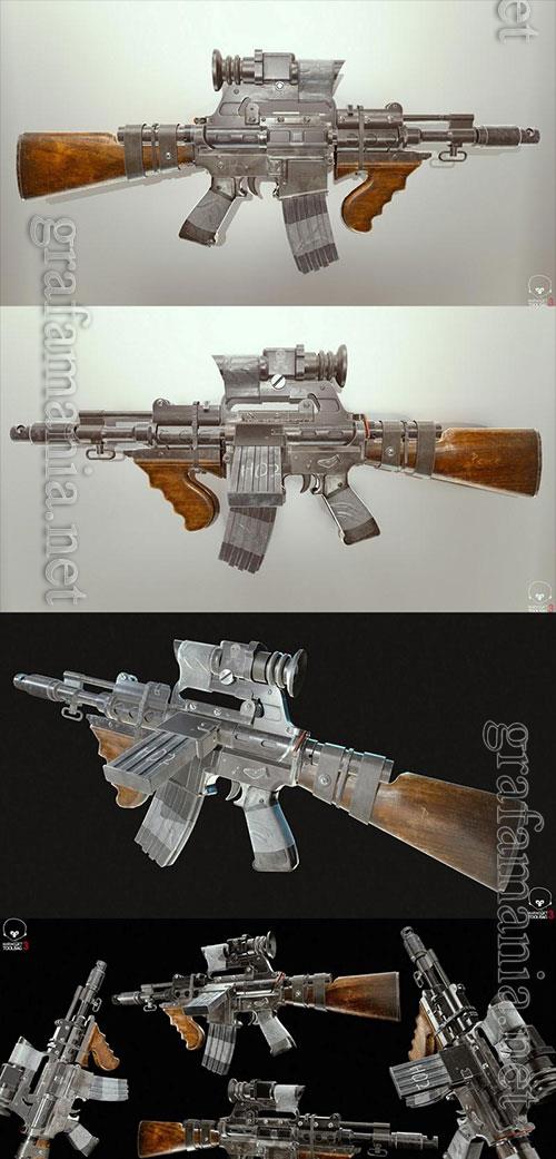 3D Models Assault rifle