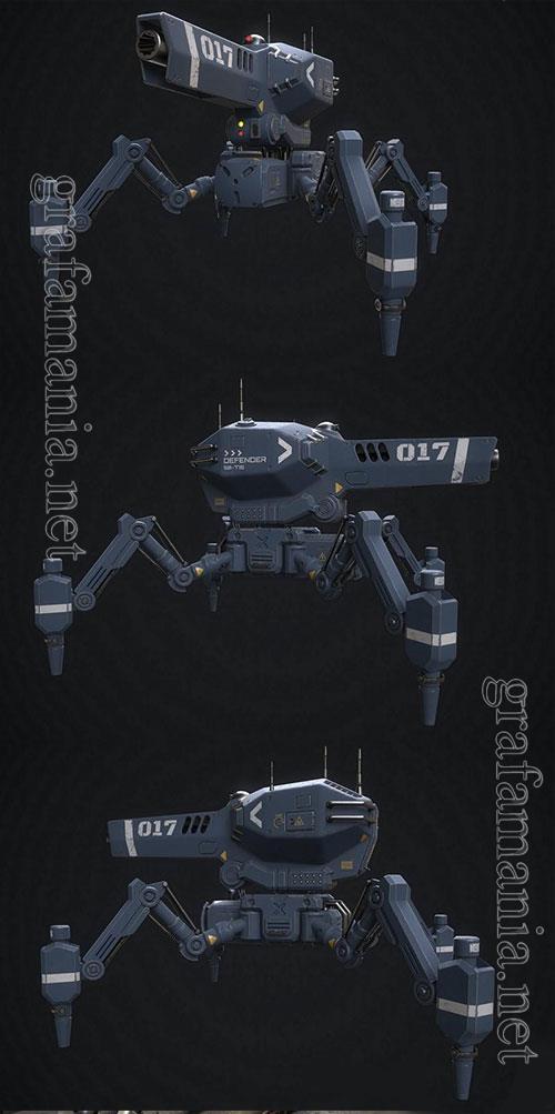 3D Models SpiderBot Tank