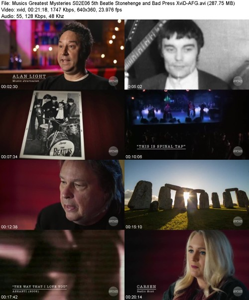 Musics Greatest Mysteries S02E06 5th Beatle Stonehenge and Bad Press XviD-[AFG]