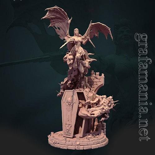3D Print Models The Crimson Countess - Vampire Queen - Kraken’s Vault