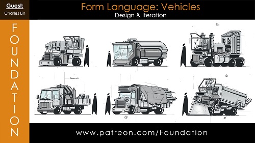 Foundation Patreon - Form Language - Vehicle Design and Iteration with Charles Lin