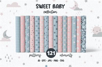 Sweet Baby Collection   Patterns and Elements