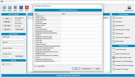Sante DICOM Worklist Server 2.1.3 (x64)
