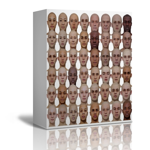 3D Scan Store - Male and Female 3D model Bundle 48x Head Scans