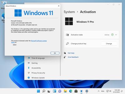 Windows 11 Pro 21H2 Build 22000.675 (No TPM Required) Multilingual Preactivated (x64)