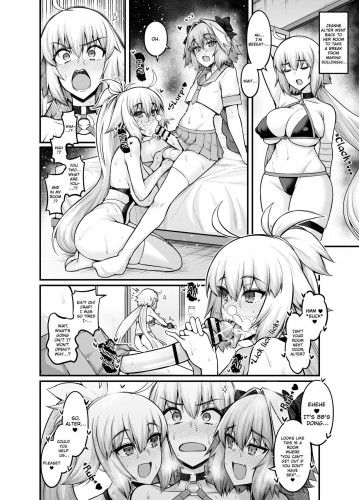 Jeanne Alter in Sex shinai to Derarenai Heya Hentai Comics