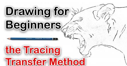 Transfer your reference photo for drawing & painting – The Tracing Method