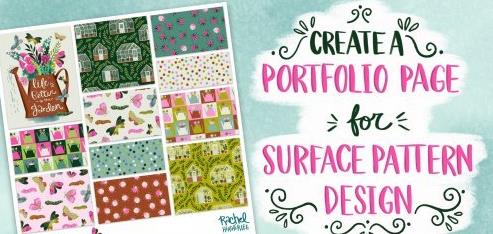 Create a portfolio page in Photoshop for Surface Pattern Designers