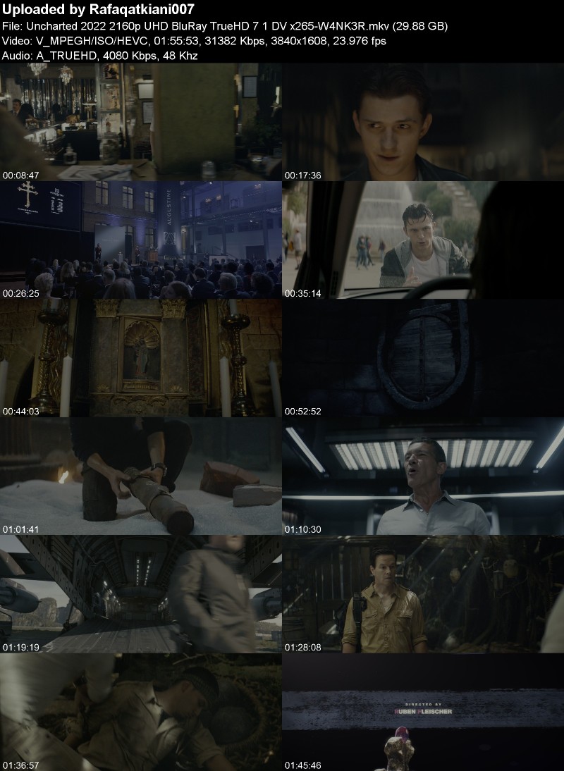 Uncharted 2022 2160p UHD BluRay TrueHD 7 1 DV x265-W4NK3R Uncharted 2022 2160p UHD BluRay TrueHD 7 1 DV x265-W4NK3R