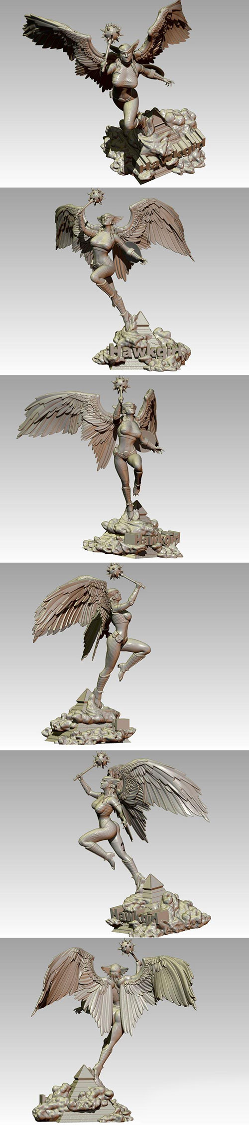 3D Print Models Hawkgirl