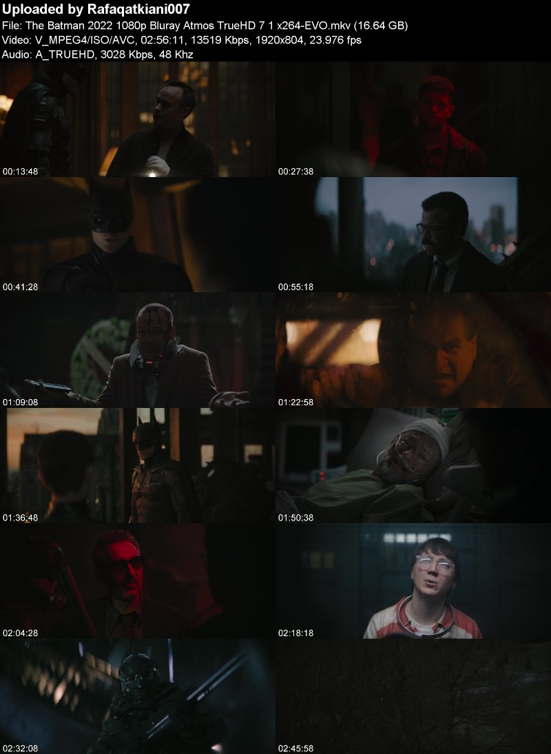 The Batman 2022 1080p Bluray Atmos TrueHD 7 1 x264-EVO The Batman 2022 1080p Bluray Atmos TrueHD 7 1 x264-EVO