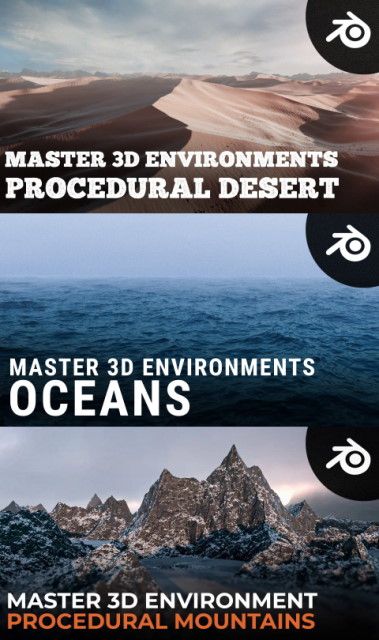 Create Realistic Looking 3D Environments in Blender: Desert, Ocean, Mountains