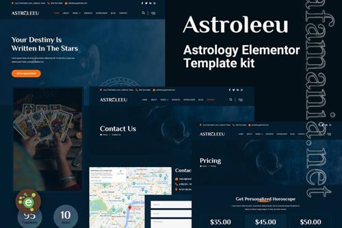 Astroleeu - Astrology & Numerology Elementor Template Kit 37546861