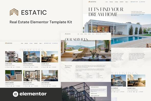 Estatic - Real Estate Elementor Template Kit 37380351