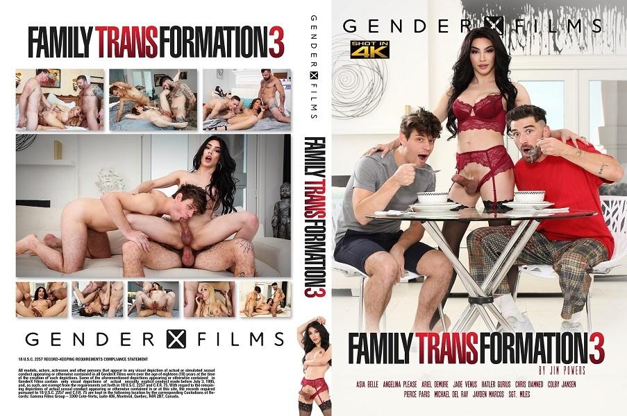Family Transformation 3 / Семейная трансформация 3 (Jim Powers, Gender X) [2022 г., Anal, Big Dicks, Big Tits, Blowjobs, Double Oral, Lingerie, Rimming, Threesomes, WEB-DL]