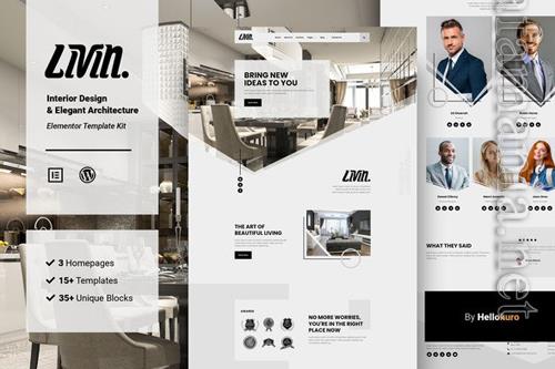 Livin - Interior Design & Architecture Elementor Template Kit 37327667