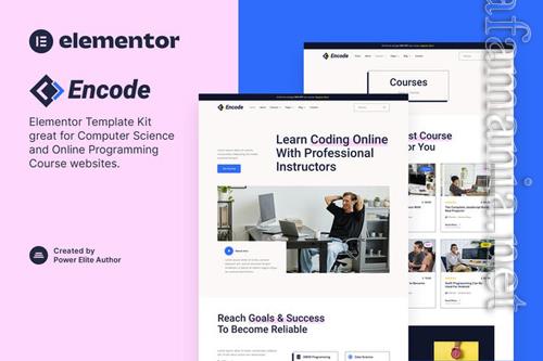 Encode - Online Programming & Computer Science Course Elementor Template Kit 37346716