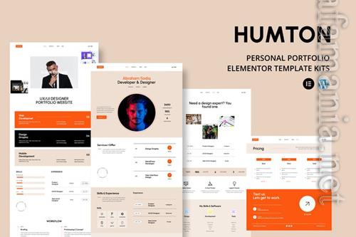 Humton - Personal Portfolio Elementor Template Kits 37152983