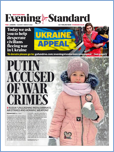 London Evening Standard – March 28, 2022