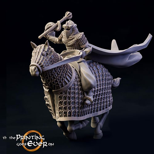 Print 3D Model Dark Cataphract Mounted