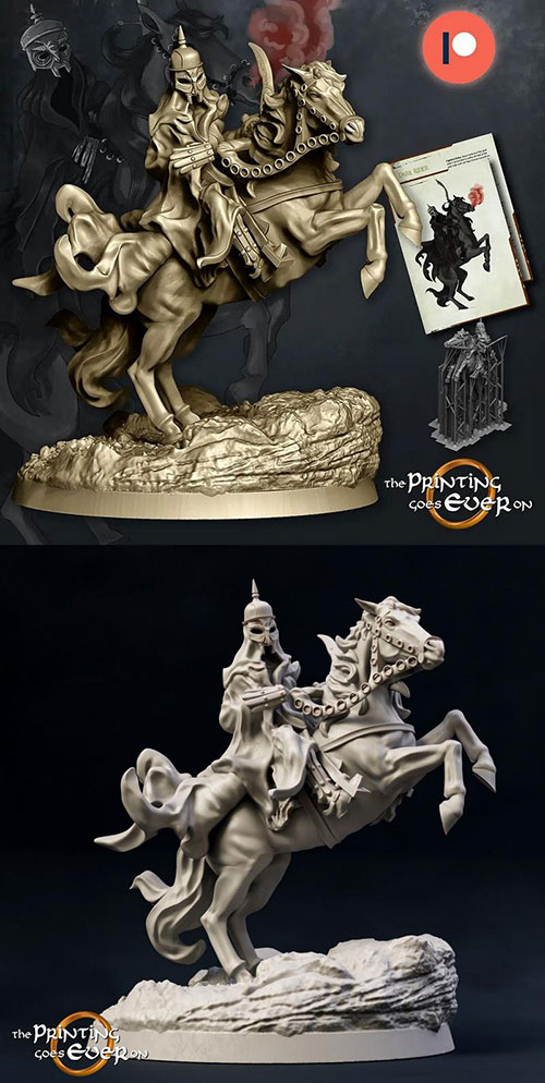 3D Print Model Dark Assassin Mounted