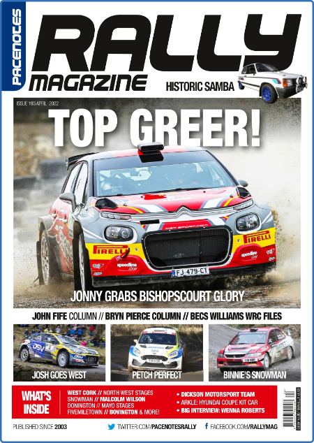 Pacenotes Rally Magazine - Issue 193 - April 2022