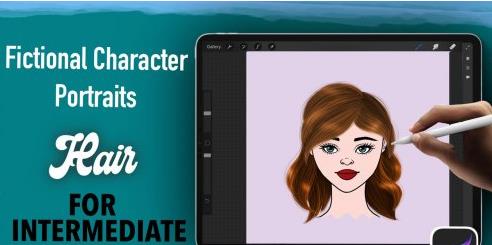Fictional Characters Portraits in Procreate – Hair for Intermediate Level