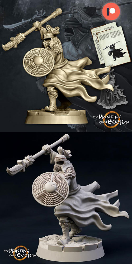 3D Print Model Dark Spearman