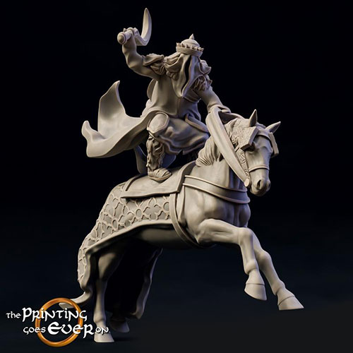 3D Print Model Dark Swordmaster Mounted