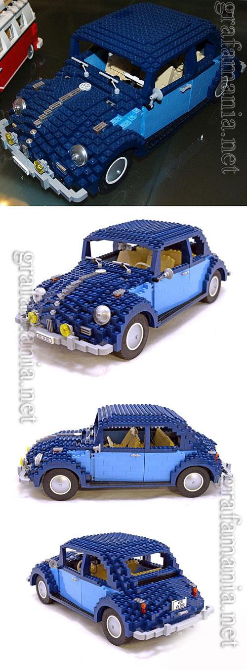 3D Print Model Volkswagen Beetle Lego