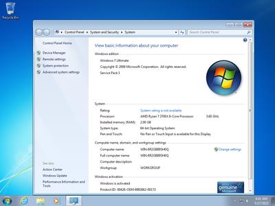 Windows 7 Ultimate SP1 (x86/x64) Preactivated May 2022
