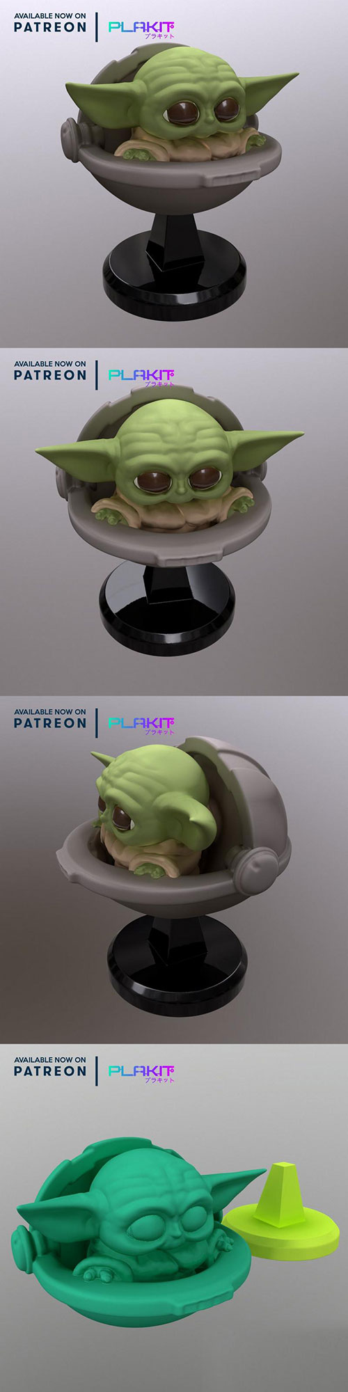 Plakit Baby Yoda 3D Print