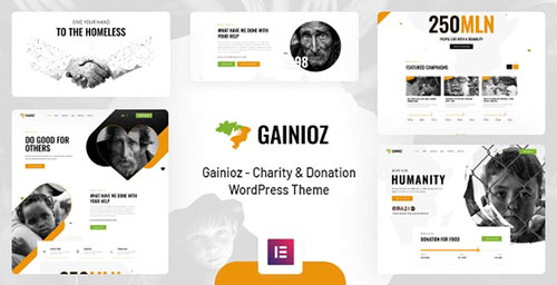 Themeforest Gainioz - Charity & Donation WordPress Theme 36565931