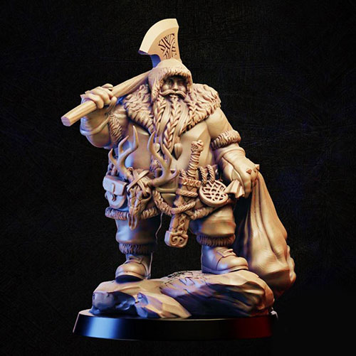 3D Print Model Barbarian merchant