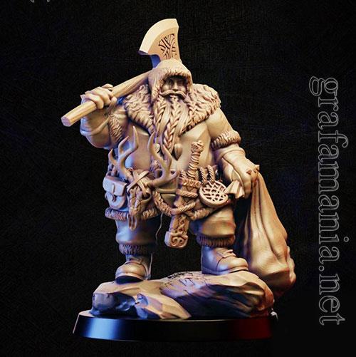  3D Print Model Barbarian merchant