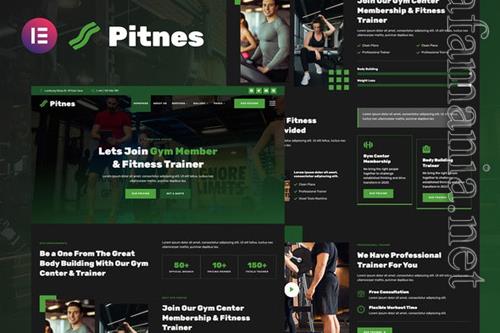 TF Pitnes - Gym Center & Fitness Training Elementor Template Kit 36889781