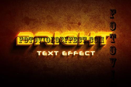 Bright Light Text Effect - 7214263