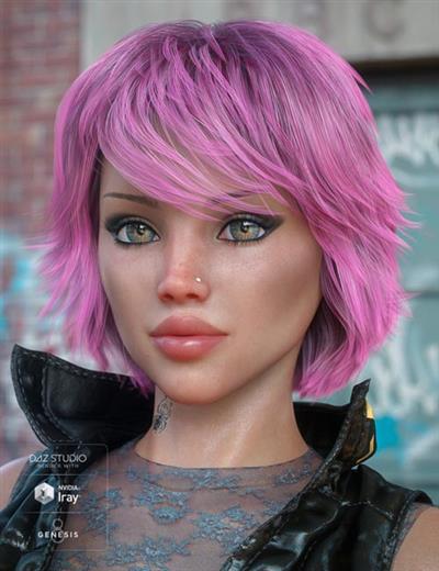 TEXTURED BOB HAIR FOR GENESIS 8 AND 3 FEMALE(S)