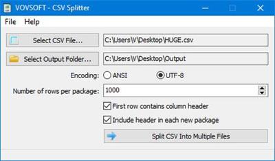 VovSoft CSV Splitter 1.6 + Portable